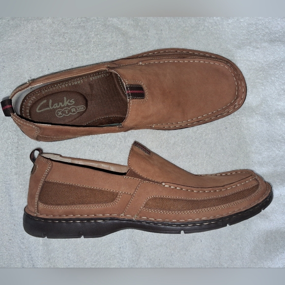 Clarks XTR Lite Mens Brown Casual Dress Shoes Size 11